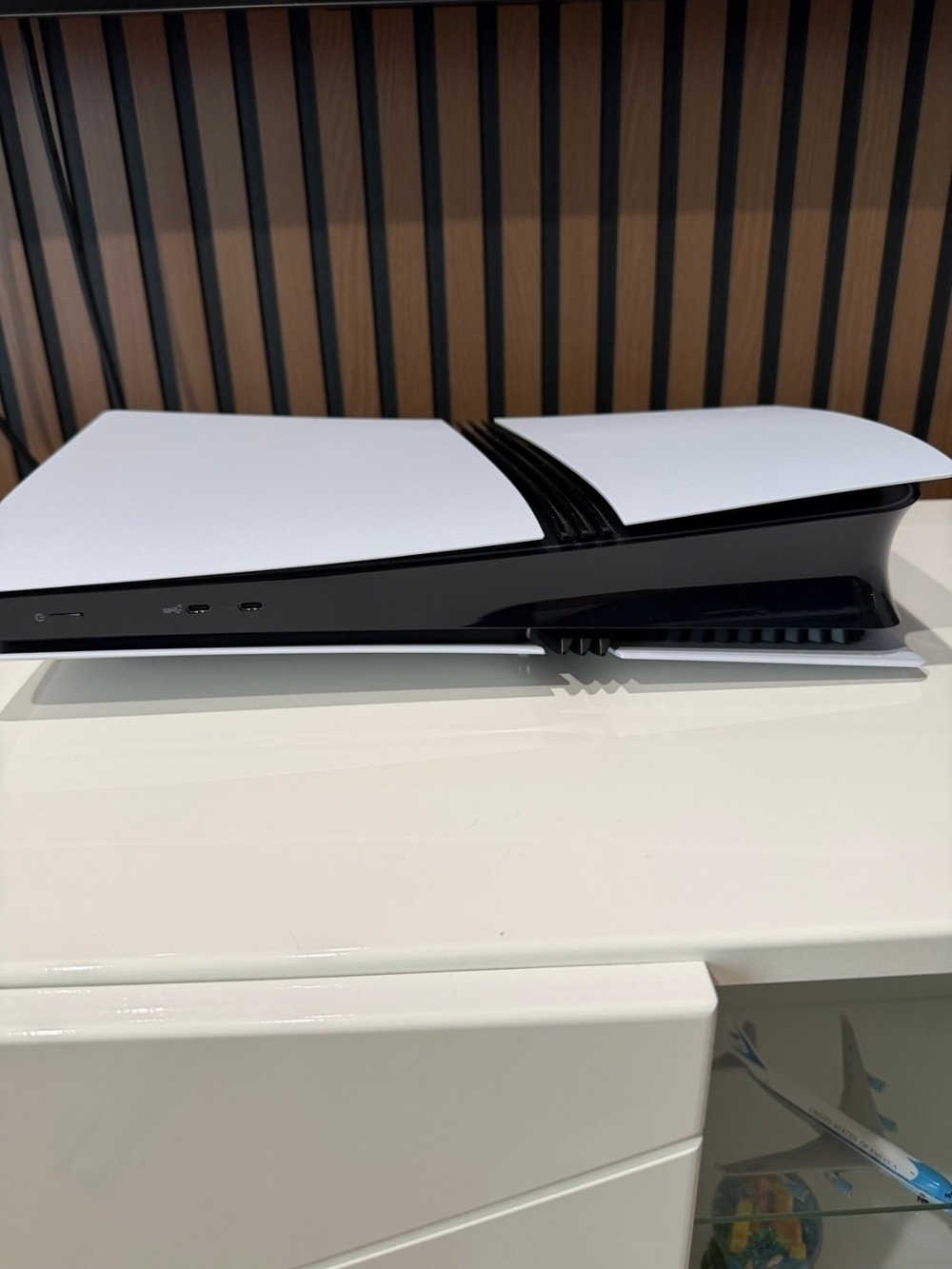 PlayStation 5 Slim White & Black Console - Sleek Gaming Design